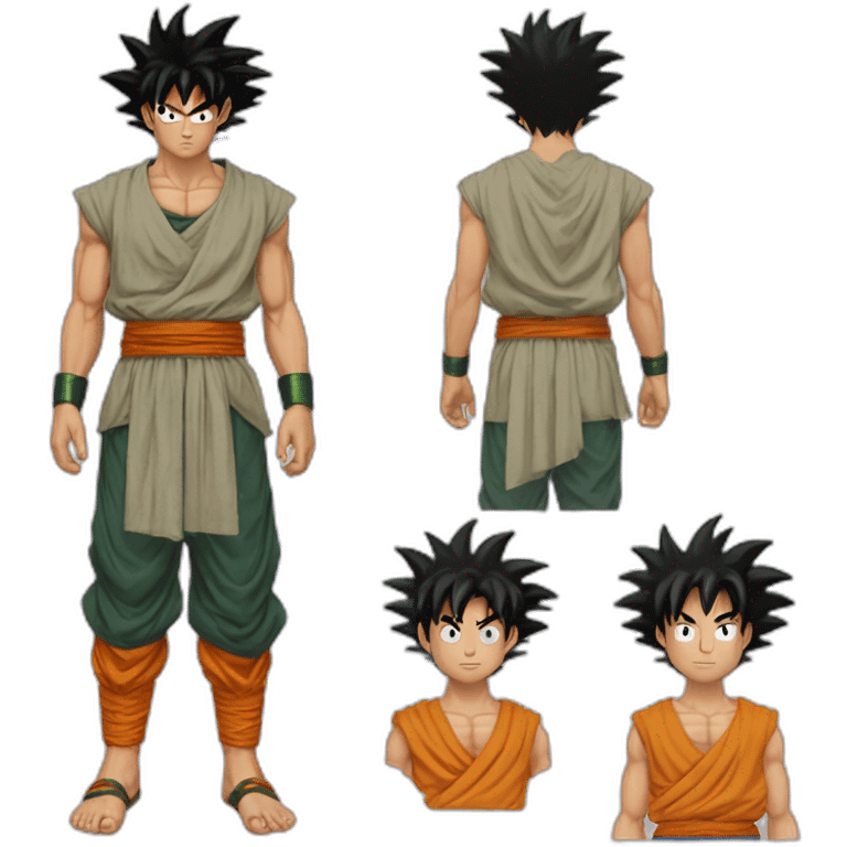 Son Goku avec des vêtements algériens emoji