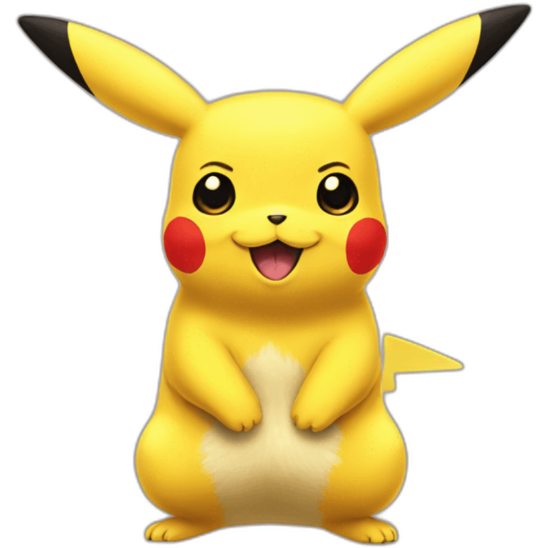 Pikachu but suits emoji