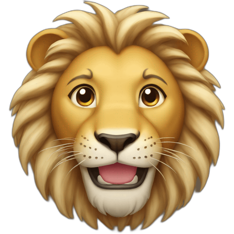 Lion smile emoji