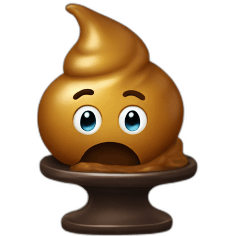 poop with an award emoji