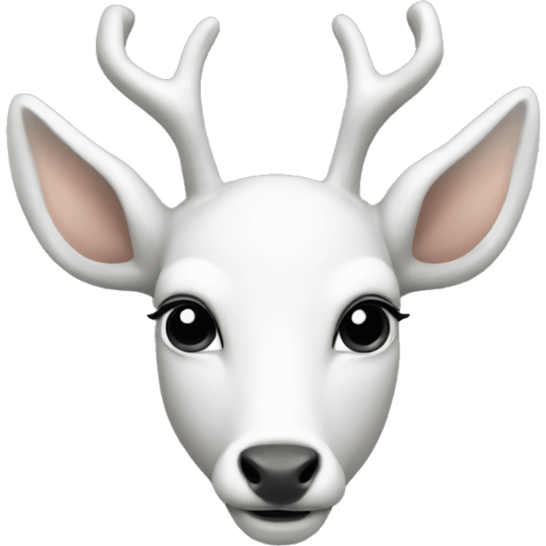 White deer emoji