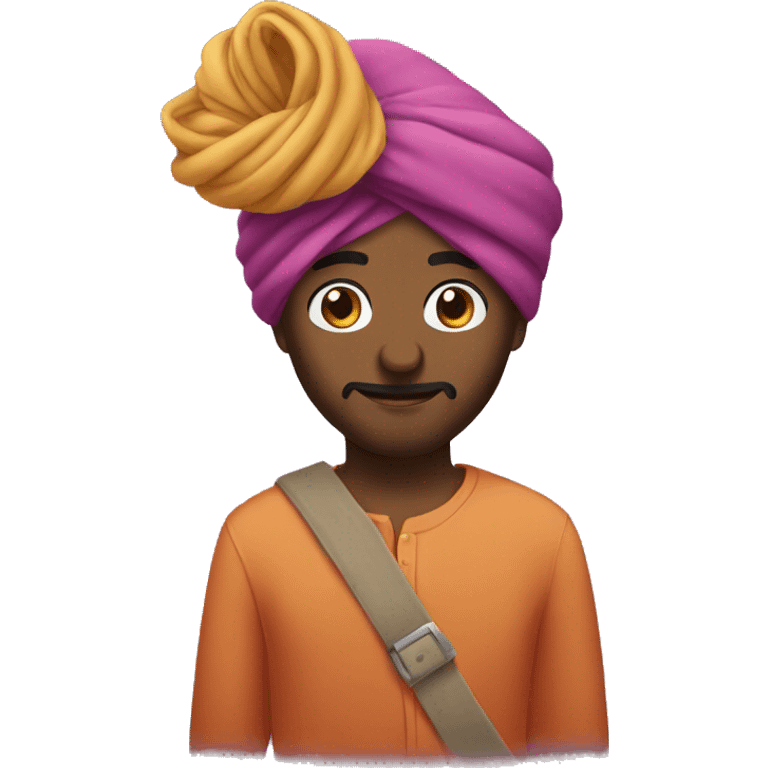 Turban guy in love emoji