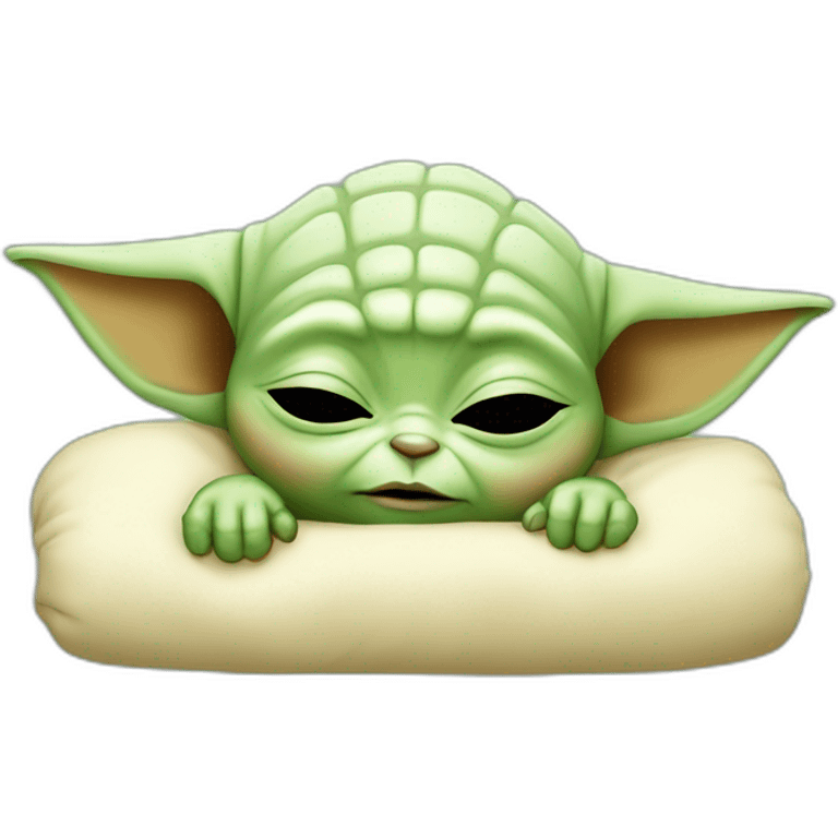 Bébé Yoda sleeping emoji