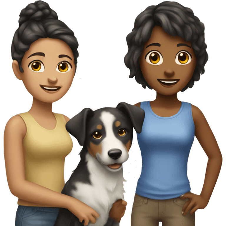  The girl with the dog york emoji