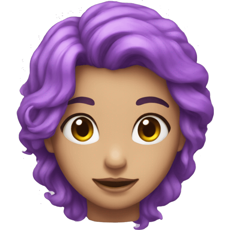 Corazon color lila emoji