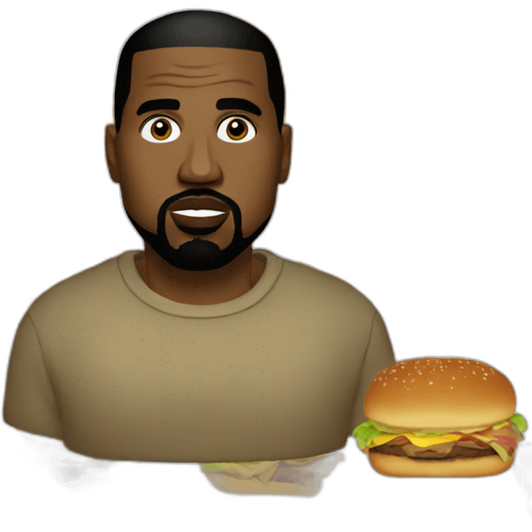 kanye westin  hamburger emoji