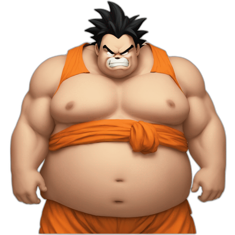 extremely obese goku emoji