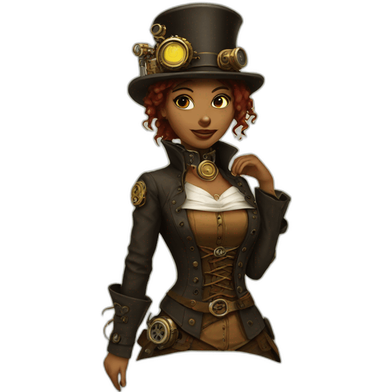 woman steampunk emoji