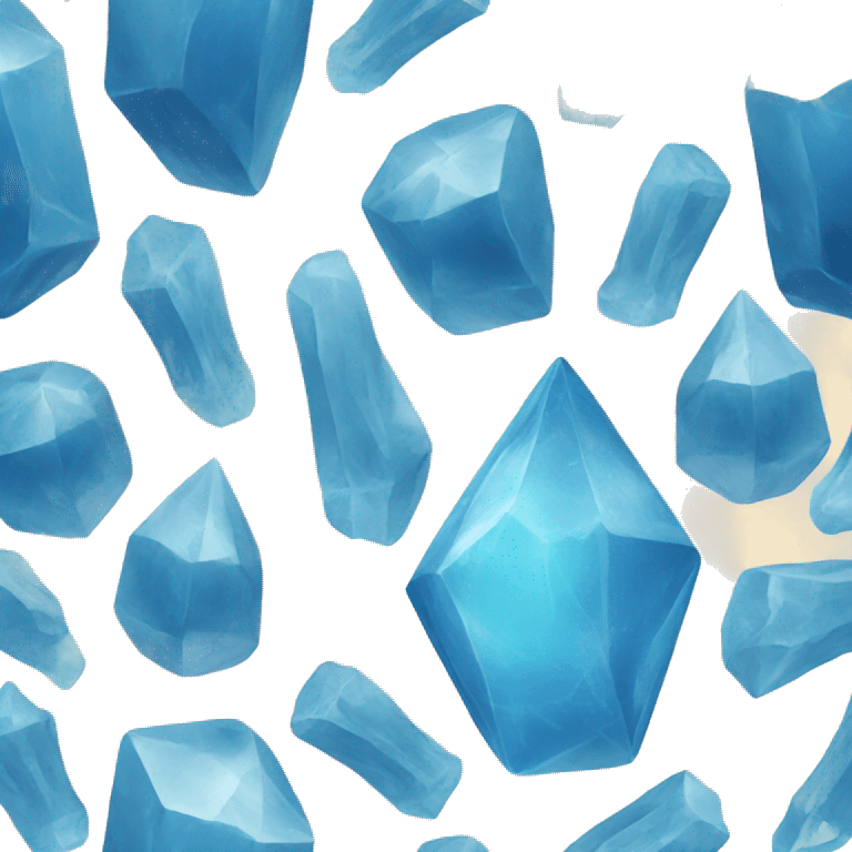 blue salt crystal emoji