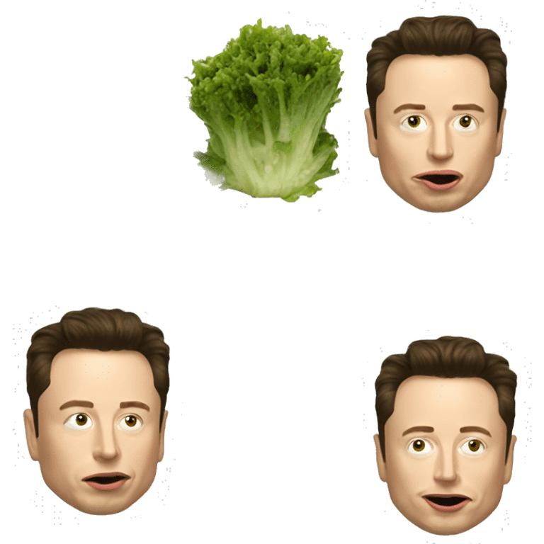 Elon musk eating moss emoji