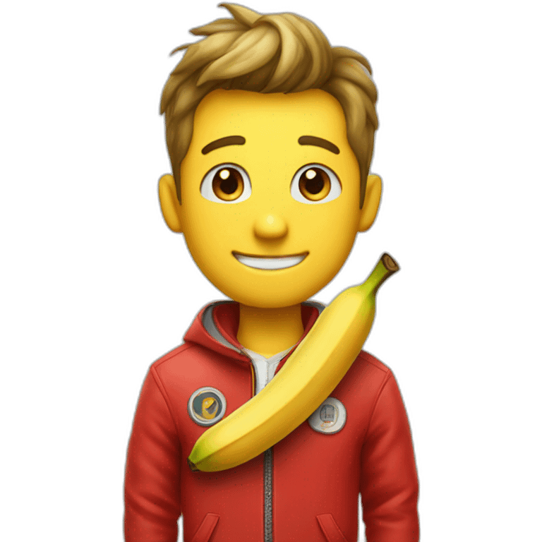 banana-cute-smile-wearing-red-jacket emoji