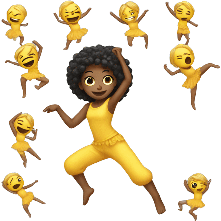 Dance cute emoji