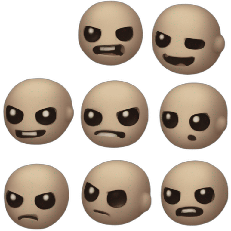 Isaac from the binding of isaac emoji