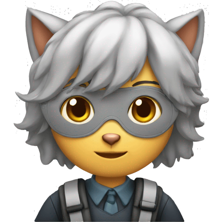 Cat student emoji