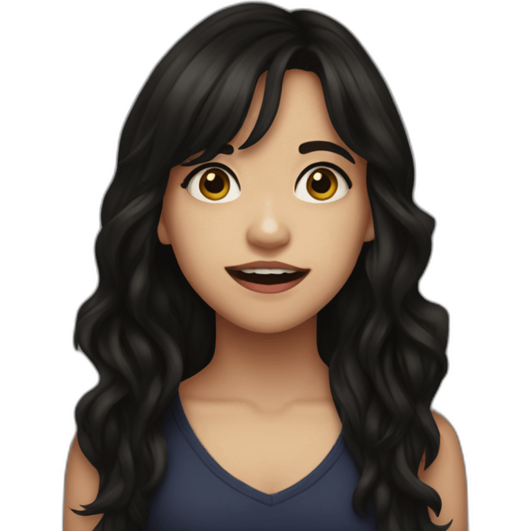 Jenna Marie  ortega in scream emoji