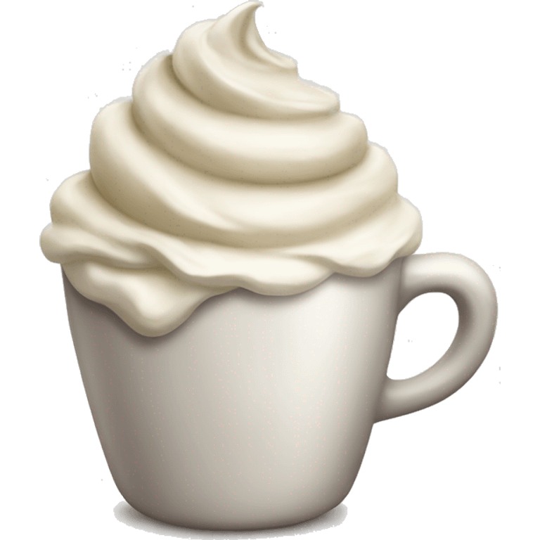 Coffee with whipped cream  emoji