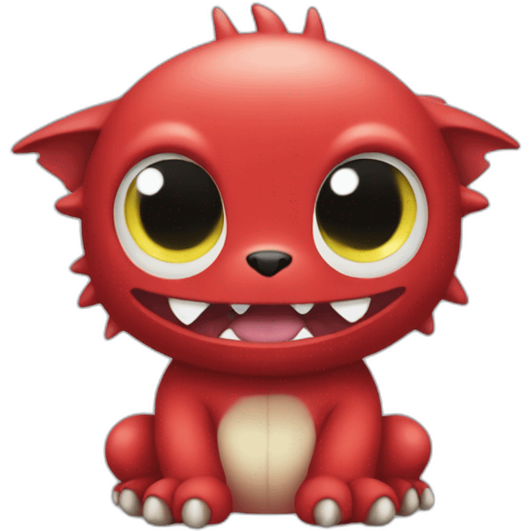 red baby Digimon creature emoji