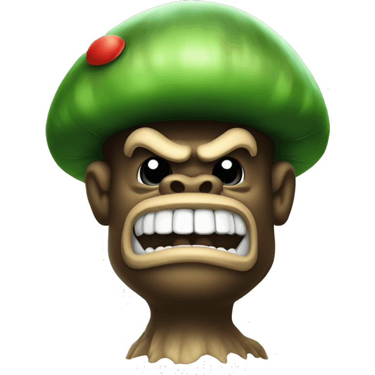 Mario-style Mushroom King Kong emoji