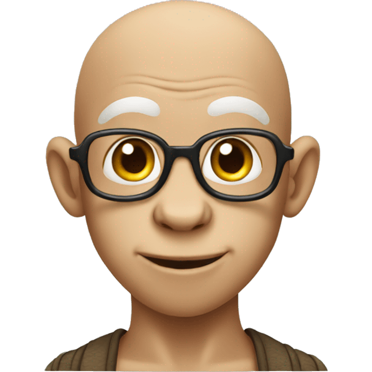 Bald monkey  emoji