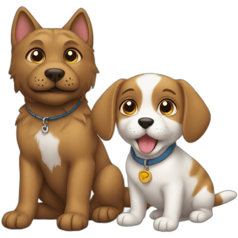 Cat und dog emoji