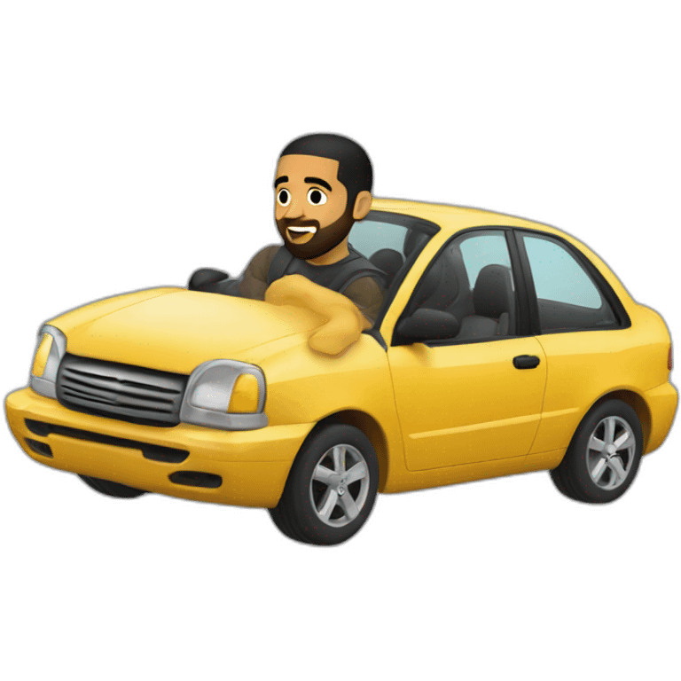 Drake qui roule en voiture emoji