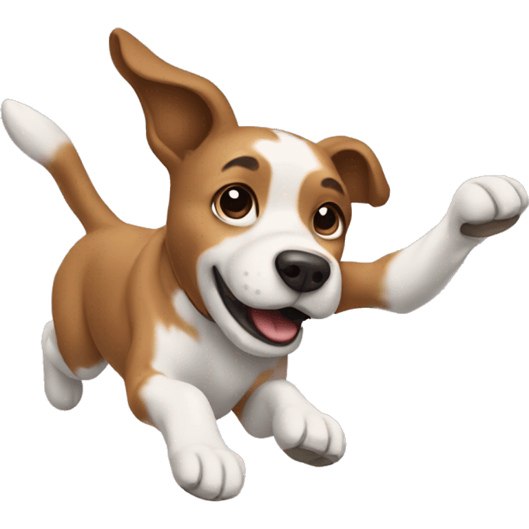 Dog flying emoji