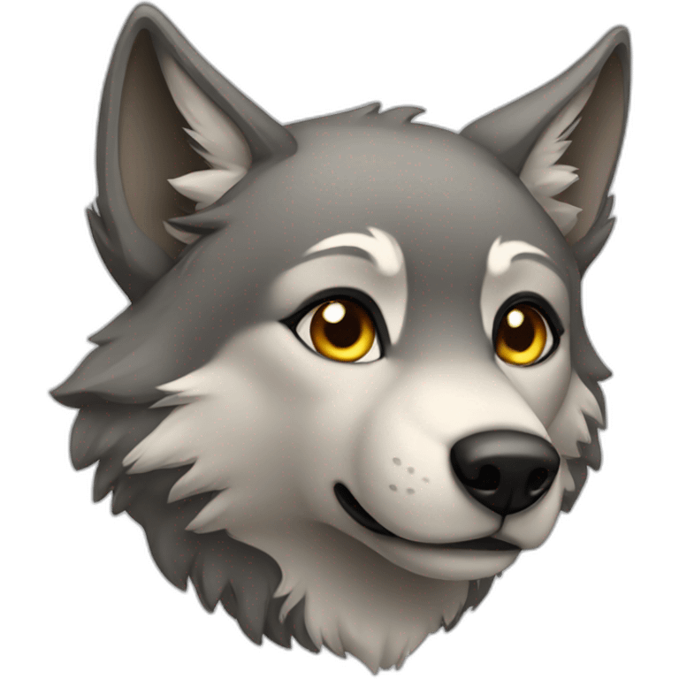 Female wolf  emoji