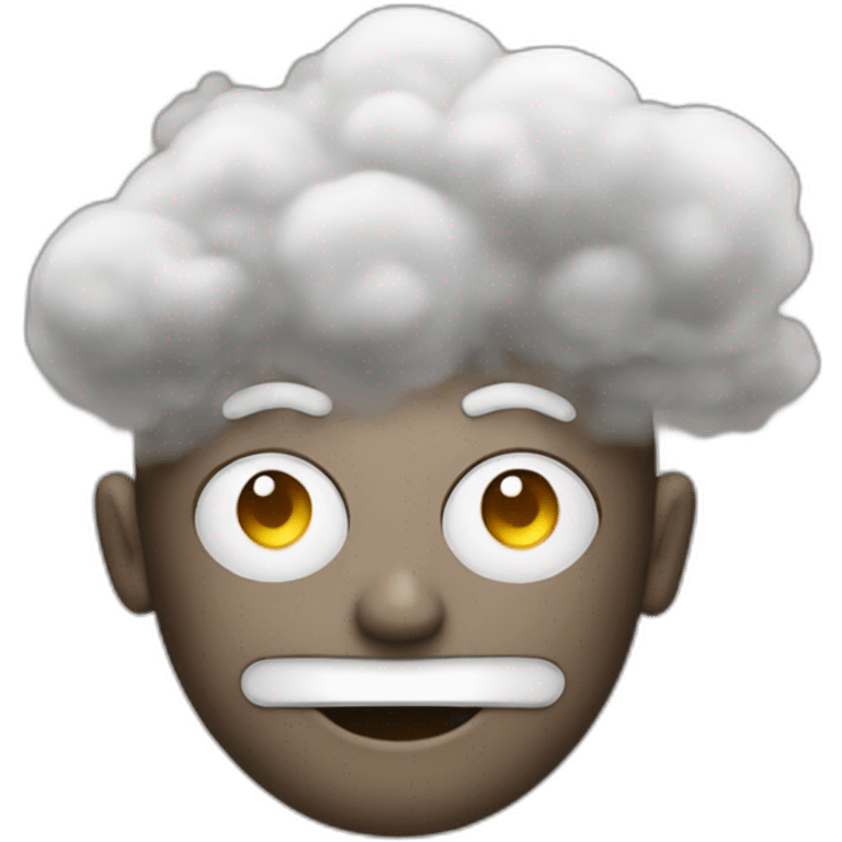 steam from a person's head emoji