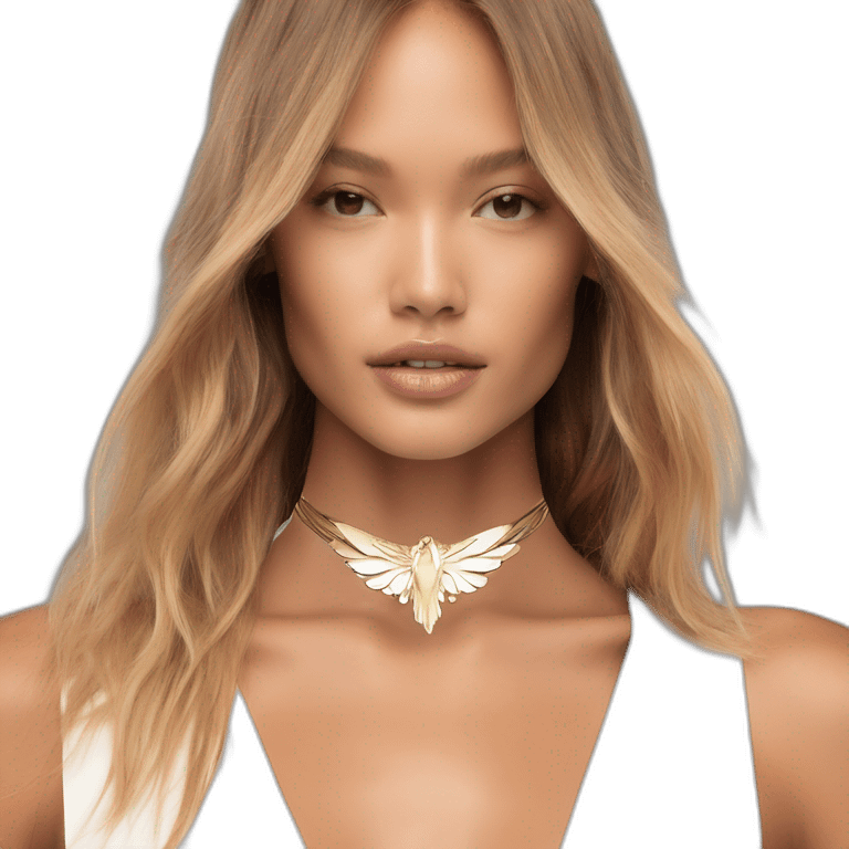 david bellemere bare belly wings choker emoji