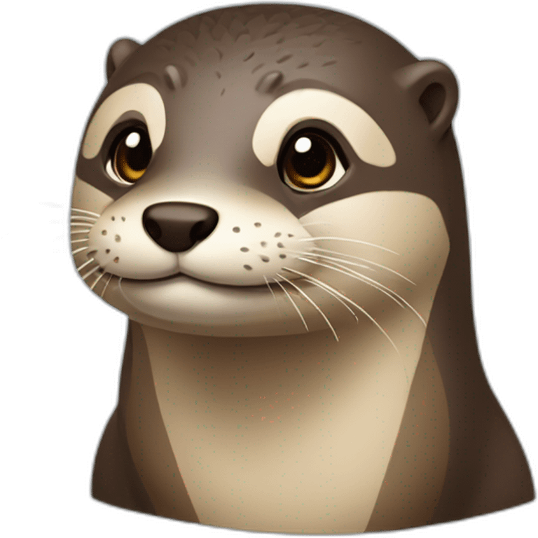 Loutre sur tortu emoji