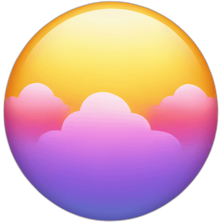 Single Yellow Orange Pink Blue Purple Red Enter The Sky emoji