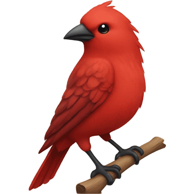 A red bird emoji