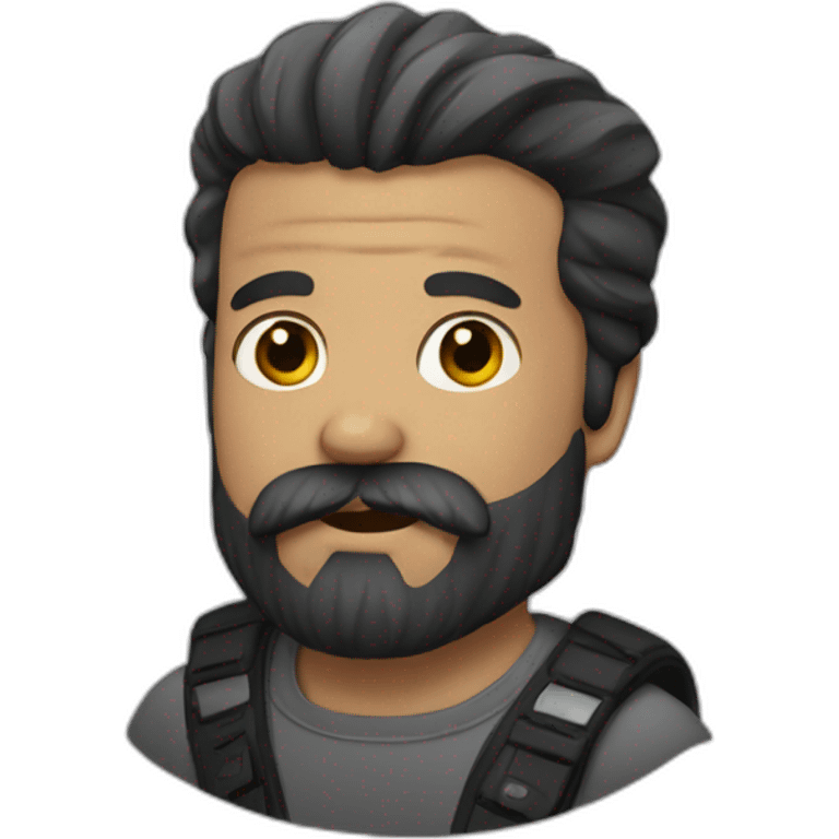 bearded and tattooed emoji