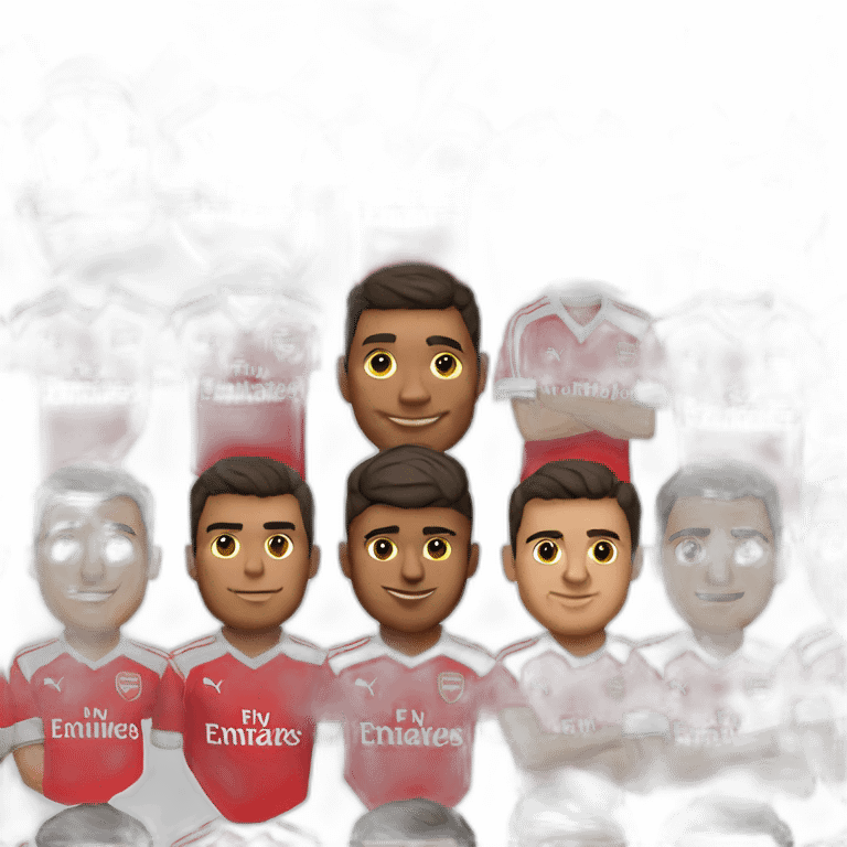 arsenal football club martinelli red shirt emoji