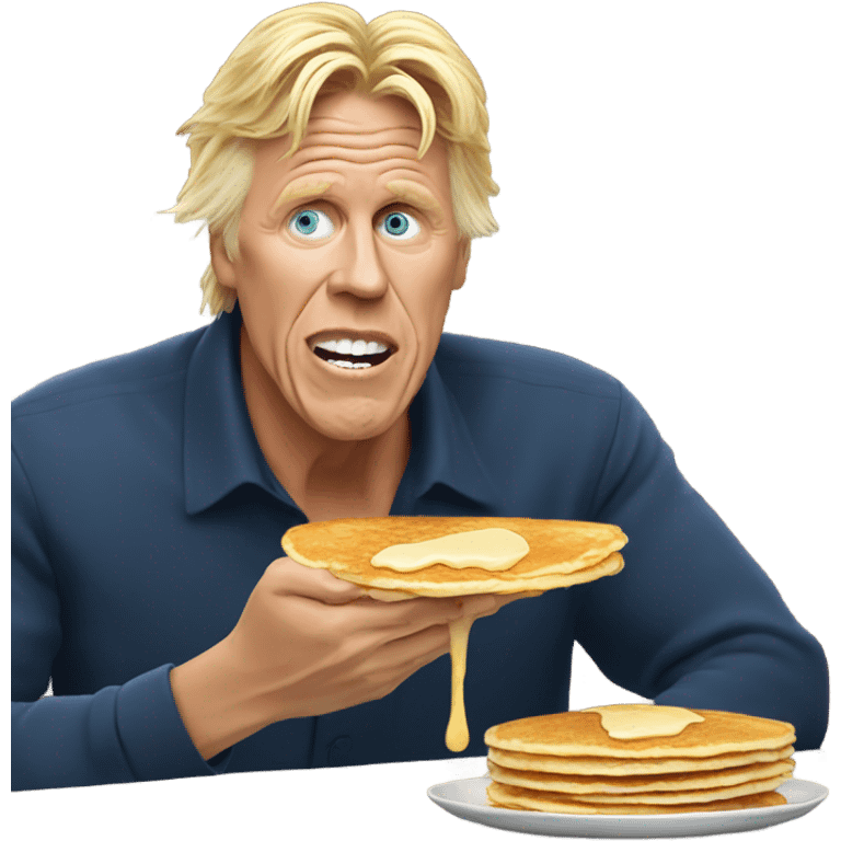 Gary busey eating pancakes emoji