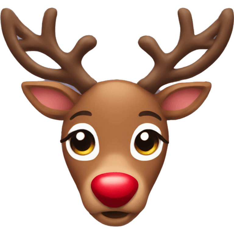 cute rudolph  emoji