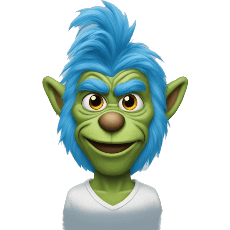 blue grinch emoji