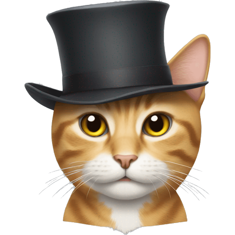 a cat with a hat emoji