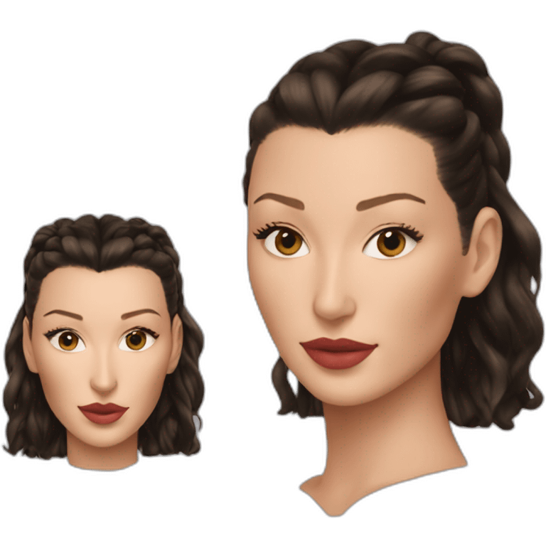 bella hadid emoji