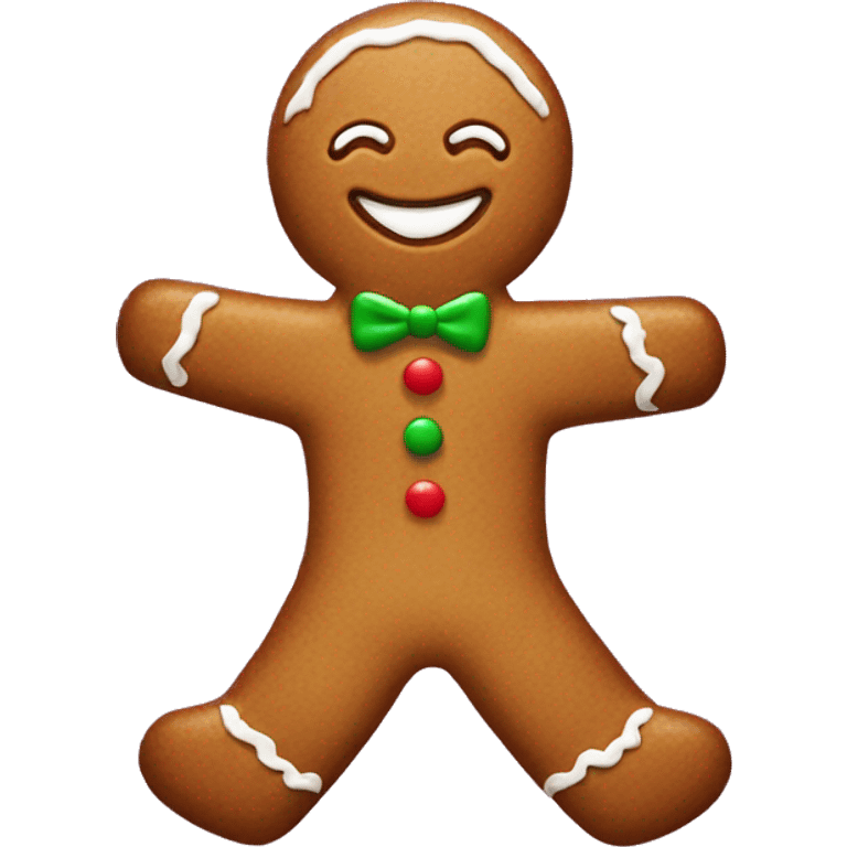 Twerking gingerbread man emoji