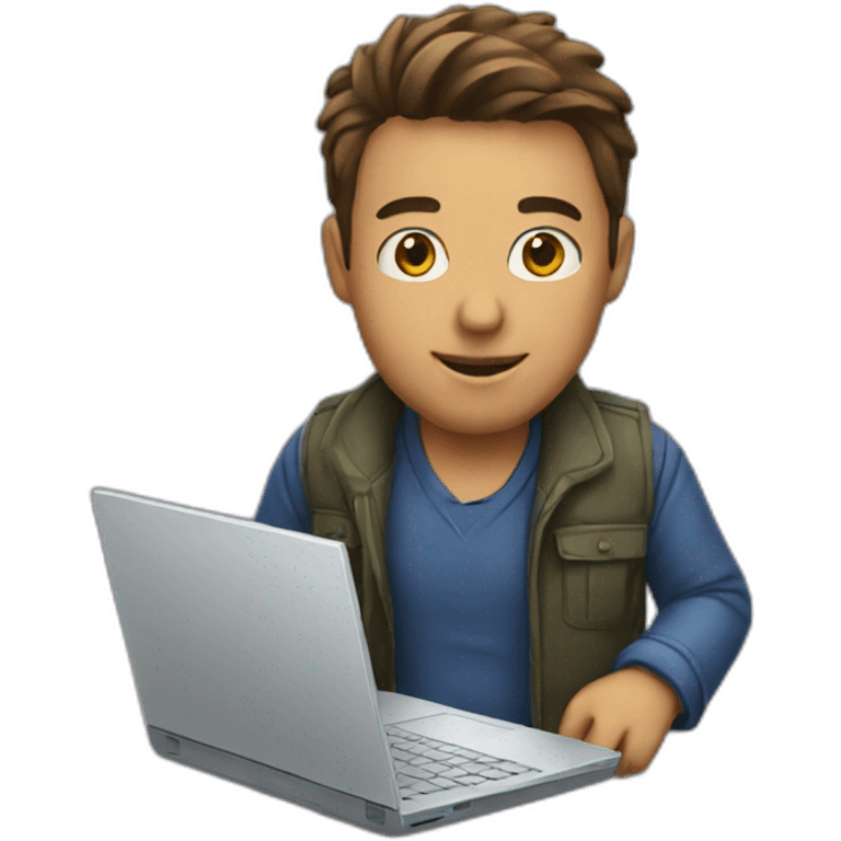 laptop men emoji