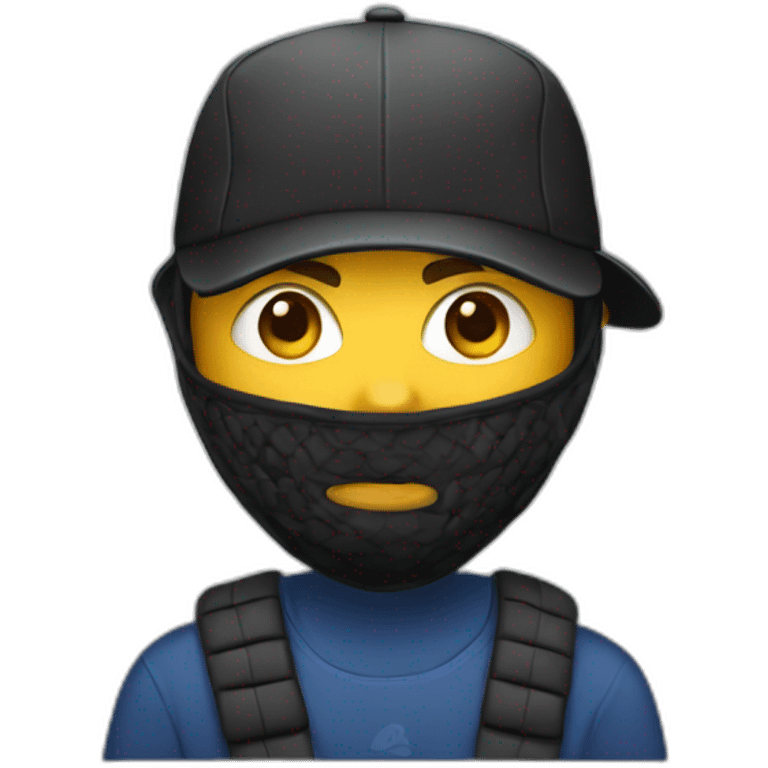 young-man-with-balaclava-and-baseball-cap emoji