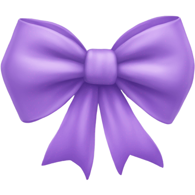 Lavender purple bow heart emoji