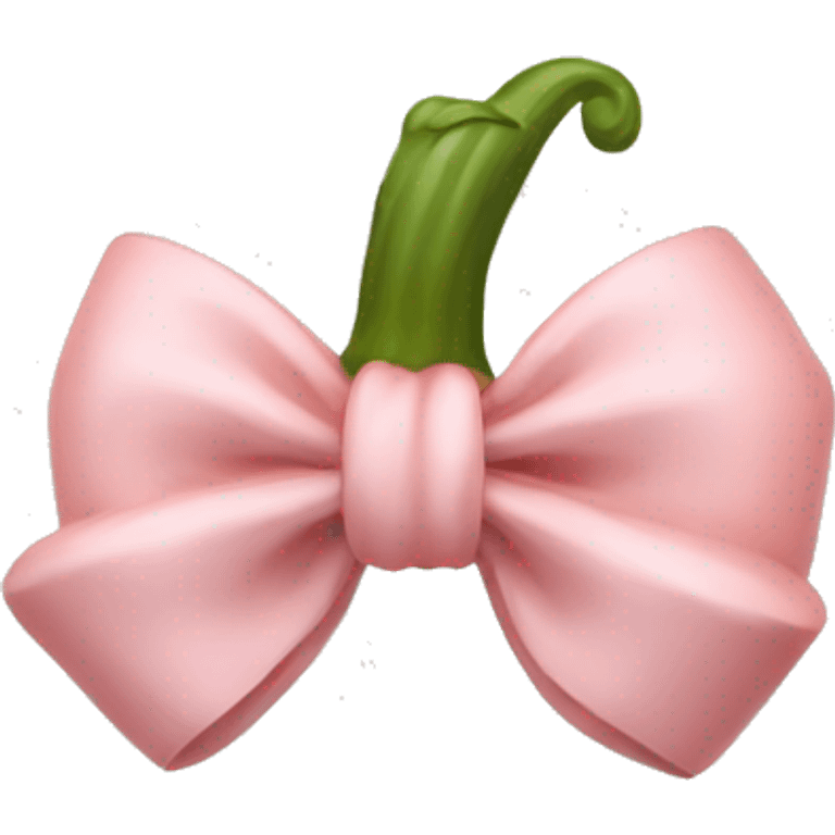 Light pink Pumpkin bow emoji