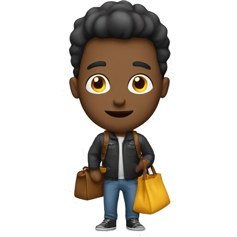 Guy with bag emoji