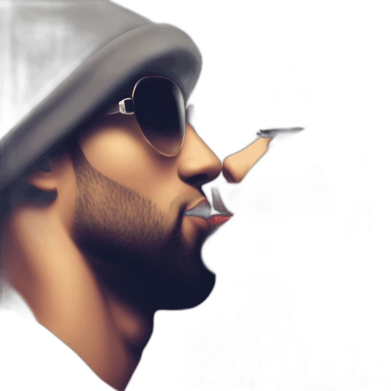 booba-kissing-la fouine emoji