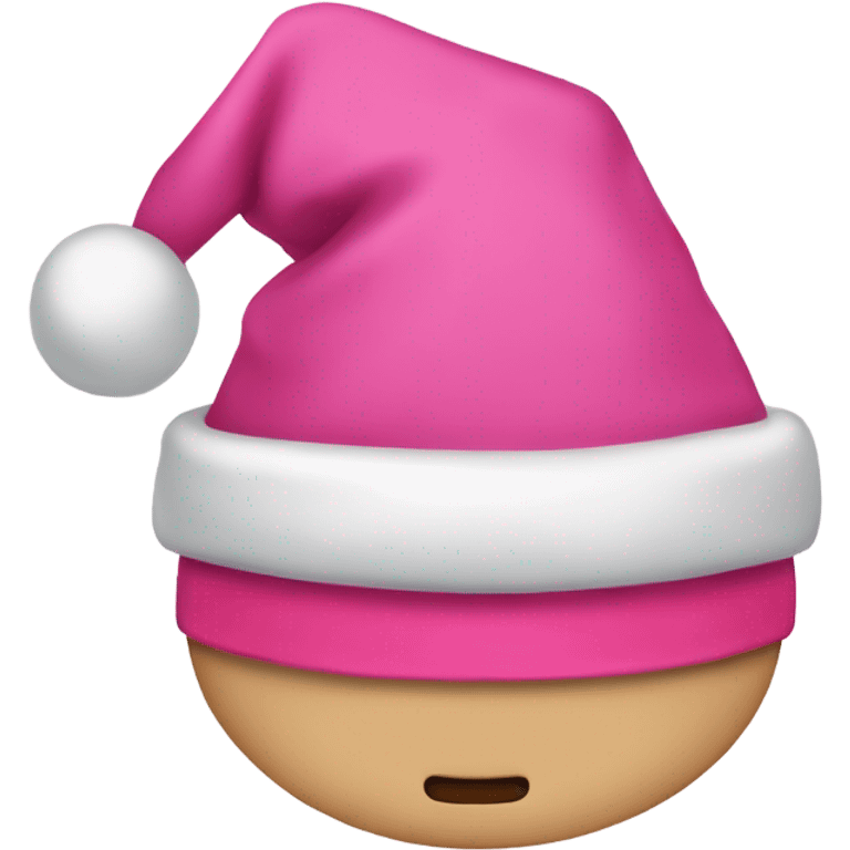 pink christmas hat emoji