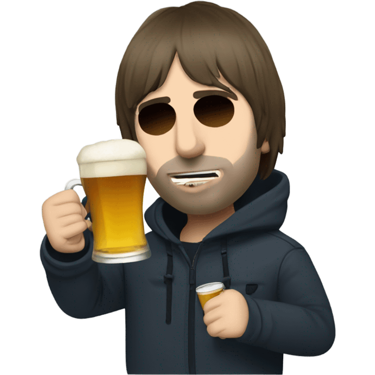 liam gallagher drinking beer emoji