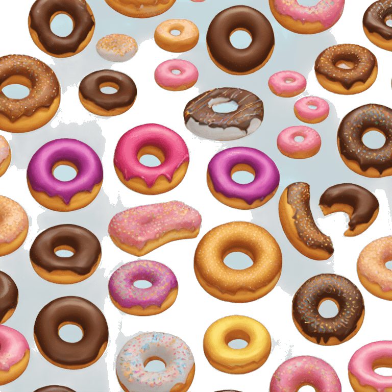 Different kinds of donuts emoji