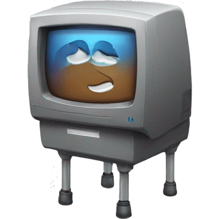 computer with knee soks emoji